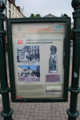 Lusitania Peace Memorial Marker. Click for full size. Lusitania Peace Memorial Marker image. Click for full size.