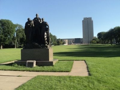 Monument on the ND Capital Grounds image. Click for full size.