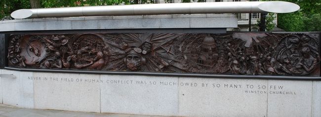 The Battle of Britain Memorial Marker. Click for full size. The Battle of Britain Memorial Marker image. Click for full size.