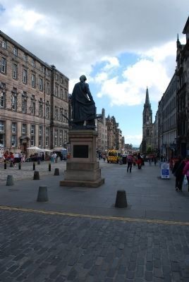 Adam Smith Statue from Rear image. Click for full size.