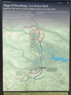 Siege of Petersburg — Lee Strikes Back Marker image. Click for full size.