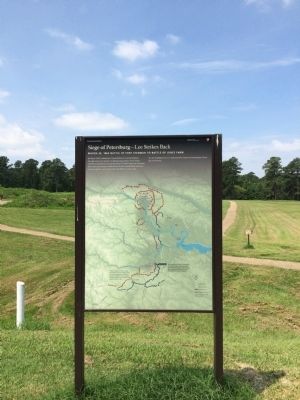 Siege of Petersburg — Lee Strikes Back Marker image. Click for full size.