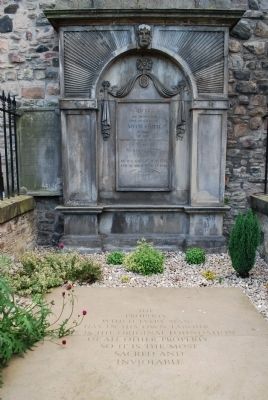 Adam Smith Grave Marker image. Click for full size.
