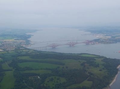 The Forth Rail Bridge - Aerial View image. Click for full size.