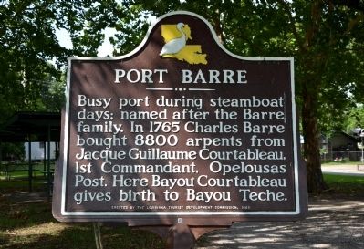 Port Barre Historical Marker. Click for full size. Port Barre Historical Marker image. Click for full size.