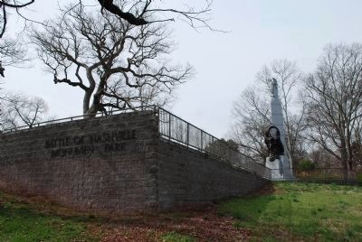 Battle of Nashville Monument Marker. Click for full size. Battle of Nashville Monument Marker image. Click for full size.