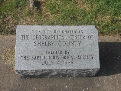 The Geographical Center of Shelby County Marker image. Click for full size.