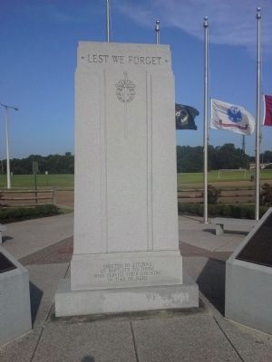 Bartlett Veterans Memorial Marker image. Click for full size.
