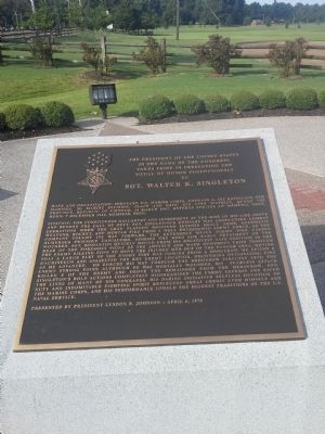 Bartlett Veterans Memorial Marker image. Click for full size.