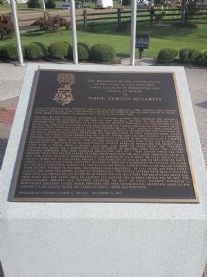 Bartlett Veterans Memorial Marker image. Click for full size.