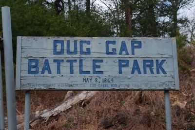 Dug Gap Marker. Click for full size. Dug Gap Marker image. Click for full size.