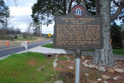 Military Operations in Crow Valley Marker. Click for full size. Military Operations in Crow Valley Marker image. Click for full size.