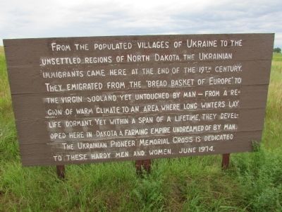 Ukrainian Immigrants Marker. Click for full size. Ukrainian Immigrants Marker image. Click for full size.