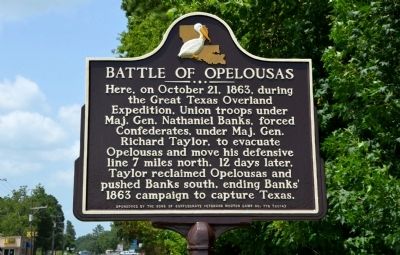 Battle of Opelousas Historical Marker image. Click for full size.