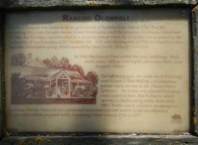 Rancho Olompali Marker image. Click for full size.