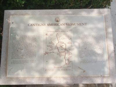 Cantigny American Monument Marker image. Click for full size.