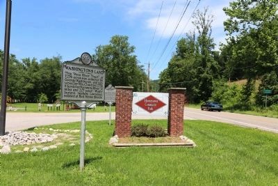 Washington's Land Marker at Hometown Community Park image. Click for full size.