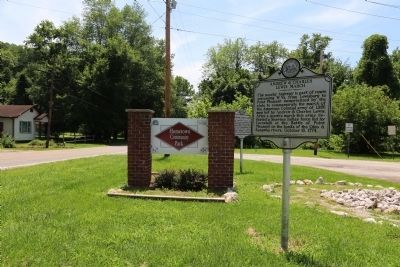 Andrew & Charles Lewis March Marker at Hometown Community Park image. Click for full size.