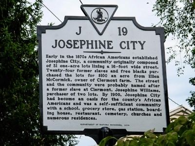 Josephine City Marker image. Click for full size.