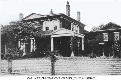 Calumet Place - Home of Mrs. John A. Logan image. Click for full size.
