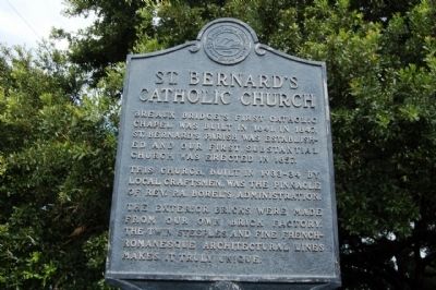 St. Bernard's Catholic Church Marker image. Click for full size.
