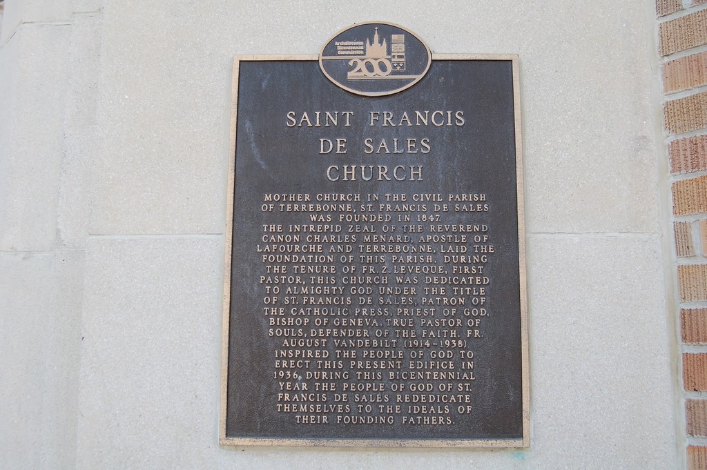 St. Francis de Sales Church Marker