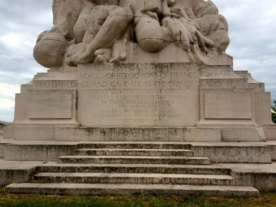 Battle of the Marne American Monument - English Side. Click for full size. Battle of the Marne American Monument - English Side image. Click for full size.