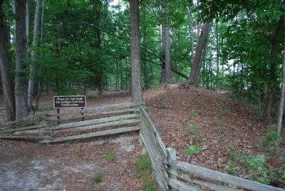 Third Regiment Vermont Volunteer Infantry Earthen Fortifications image. Click for full size.