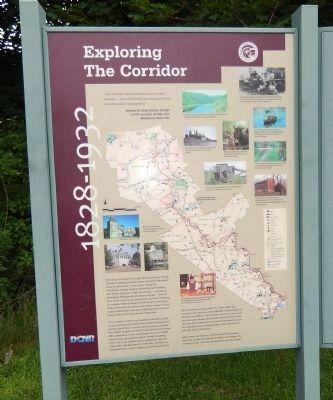 Adjacent "Exploring the Corridor" Informational sign image. Click for full size.