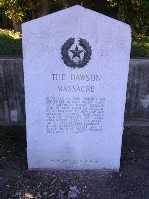 The Dawson Massacre Marker image. Click for full size.