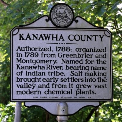 Kanawha County Face of Marker image. Click for full size.