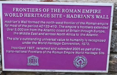 Frontiers of the Roman Empire Marker image. Click for full size.