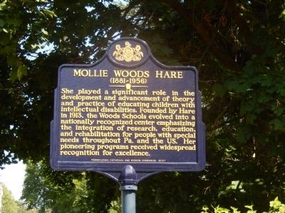 Mollie Woods Hare Marker. Click for full size. Mollie Woods Hare Marker image. Click for full size.