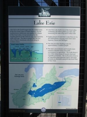 Lake Erie Marker. Click for full size. Lake Erie Marker image. Click for full size.