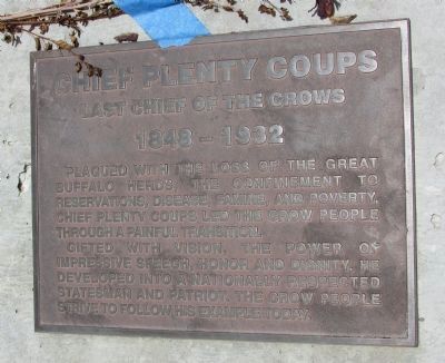 Chief Plenty Coups Marker image. Click for full size.