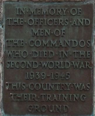 The Commando Memorial Marker image. Click for full size.