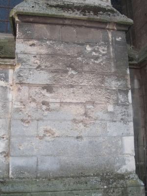 Cathédral Notre-Dame shell damage. Click for full size. Cathédral Notre-Dame shell damage image. Click for full size.