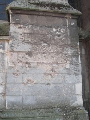 Cathdral Notre-Dame shell damage image. Click for full size.