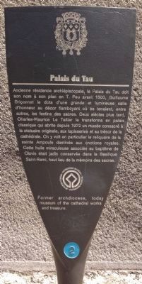 Palais du Tau Marker image. Click for full size.