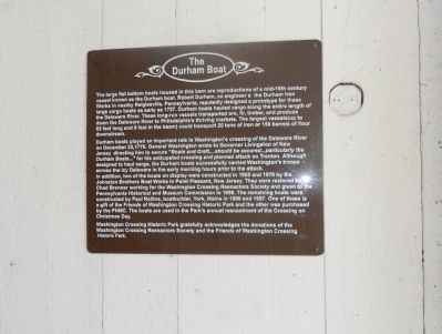 The Durham Boat Marker image. Click for full size.