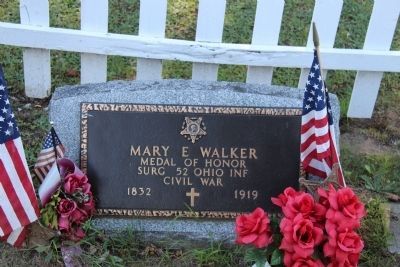 Doctor Mary Walker's Gravestone. Click for full size. Doctor Mary Walker's Gravestone image. Click for full size.