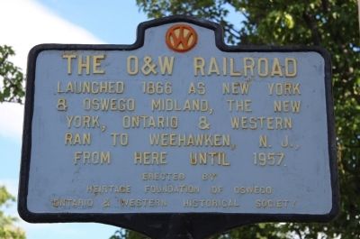 The O&W Railroad Marker image. Click for full size.