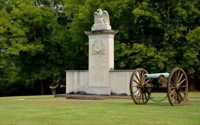 Battle of Tupelo Monument. Click for full size. Battle of Tupelo Monument image. Click for full size.