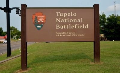 Tupelo National Battlefield Sign. Click for full size. Tupelo National Battlefield Sign image. Click for full size.