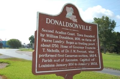 Donaldsonville Marker image. Click for full size.