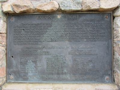 Wagon Box Fight Marker image. Click for full size.