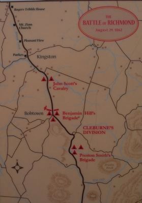 Encampment at Bobtown/ Engagment at Bobtown/ Advance to Kingston Marker image. Click for full size.