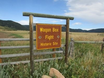 Wagon Box Fight State Historic Site image. Click for full size.