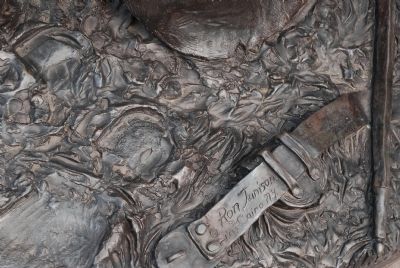 The Bivouac Monument- Back of Sculpture image. Click for full size.