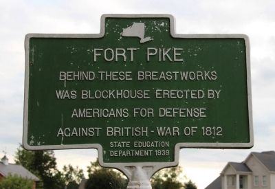 Fort Pike Marker. Click for full size. Fort Pike Marker image. Click for full size.